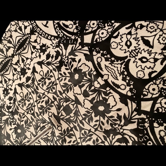 MINKPINK Faux Leather Bodycon Scroll Floral Dress - Picture 8 of 11